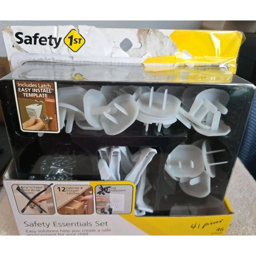 Safety 1st Safety Essentials Set 41 Pieces Open Package No Grap Covers.